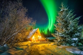 Cozy Alaskan Winter Night