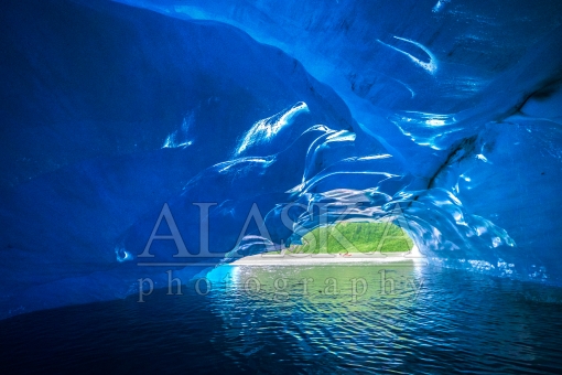 Looking out from in an Iceberg