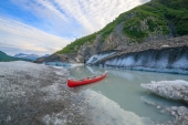 Canoe in Valdez Glacier