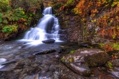 Crooked Creek Falls in Autumn