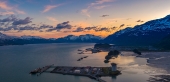 Sunset Overlooking Valdez