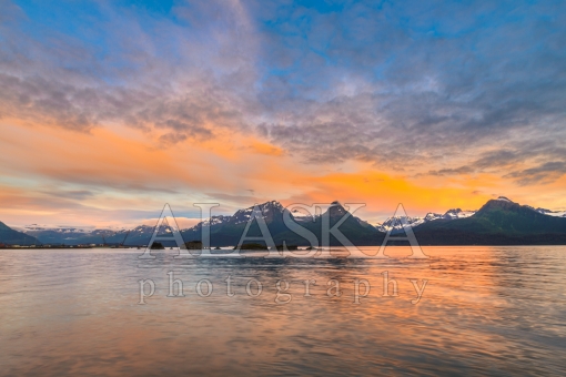 11 Oclock Sunset Up Port Valdez