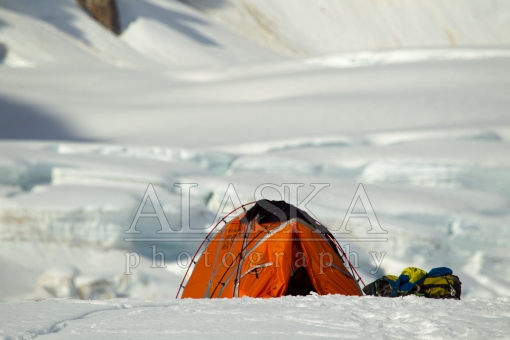 Camp on a Glacier