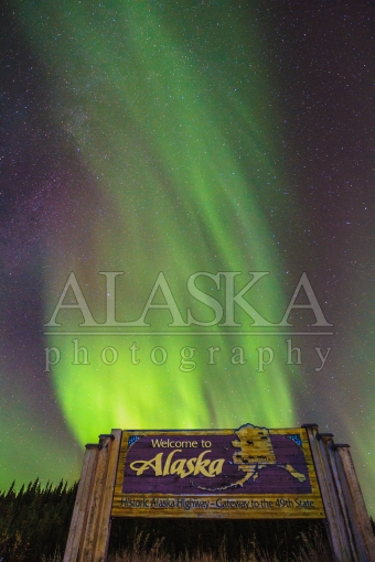 Welcome to Alaska Sign Turned On